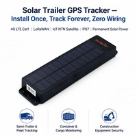Localizador GPS con Energía Solar, Resistente al Agua IP67, Dispositivo de Rastreo 4G Lorawan para Barcos, Camiones y Embarcaciones con Localización BeiDou