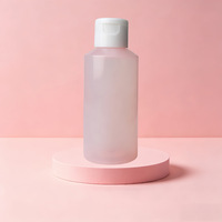Botol Sampo Mini Plastik PET Bulat Kosong Biru Xypackaging 150ml 5oz untuk Sampel dengan Tutup Flip Top Grosir