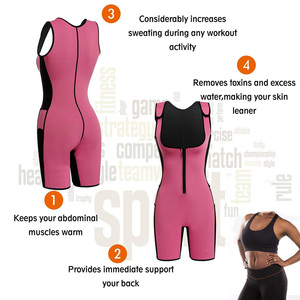 Las mujeres la talladora del <span class=keywords><strong>cuerpo</strong></span> de entrenamiento ejercicio de formación de <span class=keywords><strong>neopreno</strong></span> ¿cómo sudor de pérdida de peso completo trajes Sauna - Product Image 4
