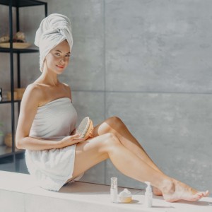 Spazzola per la pulizia del viso con setole di cavallo in legno di lusso spazzola per la pulizia del bagno - Product Image 6