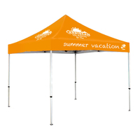Tente pliante d'extérieur Admax 10ft 15ft 20ft, impression personnalisée, ignifuge, imperméable, anti-UV/anti-vent, tissu Oxford 400D/600D