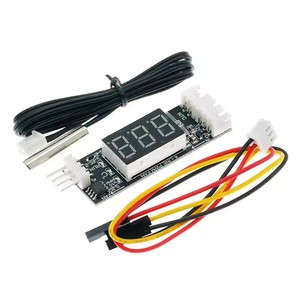 4선식 PWM 팬 온도 컨트롤러 디지털 디스플레이 온도-속도 제어 차단 기능 DC 12V 3A - Product Image 5