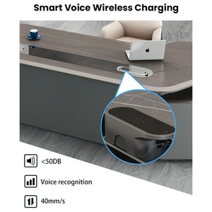 Project Supplier Luxury Office Desk Executive <b>Workstation</b> Adjustable Height Modern Design With Storage Custom Office Desk - Product Image 3