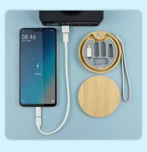 <span class=keywords><strong>DIKE</strong></span> Kit Adattatore Multi USB Best Seller con Scatola di Stoccaggio in Bambù e Kit Cavo Tascabile per Ricarica Rapida, Adattatore USB C a Type C/Micro - Product Image 6