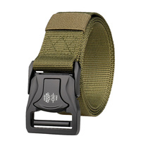 Ceinture tactique de 3,8 cm avec boucle à dégagement rapide en alliage, nylon robuste pour l'extérieur, logo personnalisé Topone TWTH104