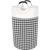 Sac à linge pliable en coton grande capacité avec poignée en aluminium pour le rangement domestique et la salle de bain des vêtements et des jouets