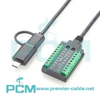 4 En 1 Tipo C USB A a RS232 RS485 RS422 TTL Cable de programa convertidor serie USB a RS232, USB a RS485, USB a RS422, USB a TTL