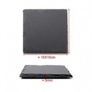 Wholesale Japanese <b>Slate</b> Coasters Natural Rock Insulation Mat for Promotional Use - Product Image 5
