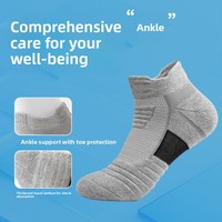 Chaussettes de sport mi-mollet pour hommes, anti-odeur, en spandex, avec semelle épaissie en tissu éponge, taille unique, vente chaude