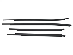 4 buah karet baru Weatherstrip untuk <span class=keywords><strong>Toyota</strong></span> Hilux 2016-2020 penutup pintu sabuk jendela cetakan Vios Model penggunaan jendela mobil - Product Image 4