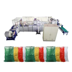 Automatic Polythene Pp Woven Bag Cutting Sewing Making Machine Full Automatic Woven Fabric Carry Bag Making Machine