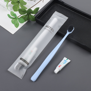 Kit de toilette écologique portable pour hôtel et voyage, comprenant une bouteille de shampoing et <span class=keywords><strong>des</strong></span> articles de toilette miniatures - Product Image 6