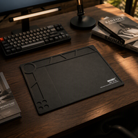 Tapis de travail magnétique en silicone résistant à la chaleur JAKEMY JM-Z16 blanc et noir de haute qualité, certifié CE, pour la réparation de téléphones portables et d'appareils photo