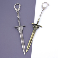 Venta caliente de alta calidad World of Warcraft animación espada modelo llavero