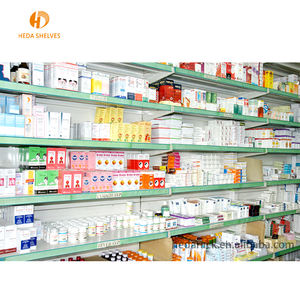 מכירה לוהטת מרקחת מדפים, רפואה מתלה, מתלה תצוגת מרקחת עם אגרוף לוח אחורי - Product Image 2