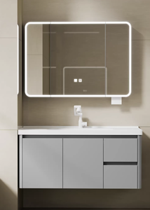 Mueble <span class=keywords><strong>de</strong></span> <span class=keywords><strong>Baño</strong></span> Moderno con Espejo LED Gris, Resistente al Agua, <span class=keywords><strong>de</strong></span> Aluminio, <span class=keywords><strong>para</strong></span> Montar en la Pared, <span class=keywords><strong>para</strong></span> Uso en Hoteles - Product Image 6