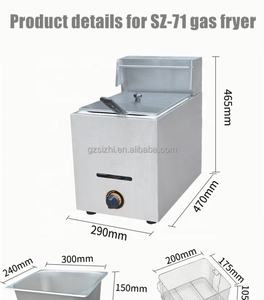 <span class=keywords><strong>Friteuse</strong></span> à gaz commerciale Sizhi de 6 <span class=keywords><strong>litres</strong></span> avec cuisson à haute température, construction en acier inoxydable, équipement de restauration rapide, équipement de cuisine et de restaurant - Product Image 4