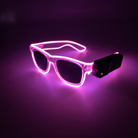 Nouvelles lunettes lumineuses sans fil EL WireShining lunettes garçons filles lunettes de fête décoratives Disco lunettes de nuit