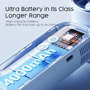 Ventilateur portable pliable 100 vitesses à vitesse variable, 4000 mAh rechargeable, avec affichage numérique LED, idéal pour la maison et la voiture - Product Image 6