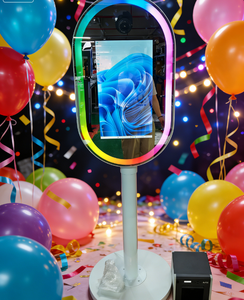 Prix Usine – Cabine Photo Miroir Magique Tactile 21,5 Pouces avec Appareil Photo et <span class=keywords><strong>Imprimante</strong></span> Optionnelles – Miroir Selfie pour Mariages et Événements - Product Image 2