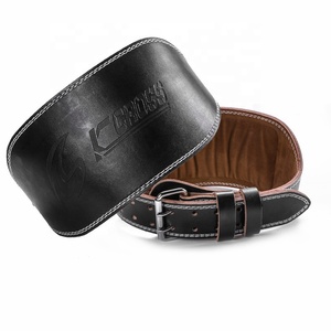 Cintura da allenamento per palestra in pelle di vacchetta atletica per allenamento punti Fitness in vita posteriore con sollevamento pesi funzione traspirante - Product Image 1