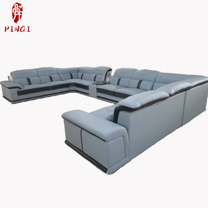 Set di Divani in Tessuto per <span class=keywords><strong>Soggiorno</strong></span> in Varie Misure, Divano a U Multifunzionale con Chaise Longue in Lattice, Tessuto Tecnico Anti-macchia per un <span class=keywords><strong>Soggiorno</strong></span> Semplice - Product Image 6