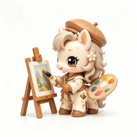 Figurine de Cheval en PVC Personnalisable et Amusante, Boîte Mystère 9cm, Jouet Promotionnel, Figurine de Collection Designer, Cadeau, Jouet d'Art, Collections