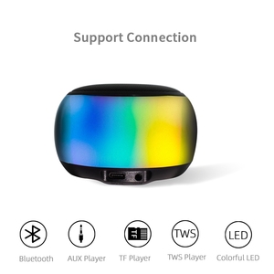 Mini altavoz BT inalámbrico portátil barato, Unidad de <span class=keywords><strong>bocina</strong></span> de 52mm, luces de colores deslumbrantes de gran volumen, Subwoofer pequeño manos libres TWS TF AUX - Product Image 2
