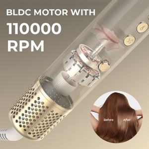 Cepillo de Aire Caliente para Peinar el Cabello, Secador de Pelo Profesional, Rizadores de Salón, Set de Secador de Pelo 6 en 1, Multi-Estilizador - Product Image 4