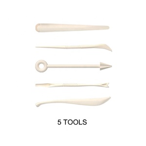 Ensemble d'outils de poterie d'<span class=keywords><strong>argile</strong></span> en plastique de 5 pièces pour sculpter et peindre pour sculpter <span class=keywords><strong>l</strong></span>'art - Product Image 2