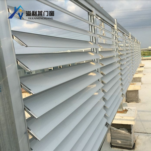 Store de pare-soleil mural horizontal moderne en alliage d'aluminium, étanche, de type aérofoil, pour usage agricole, entrepôt et hôtel - Product Image 5