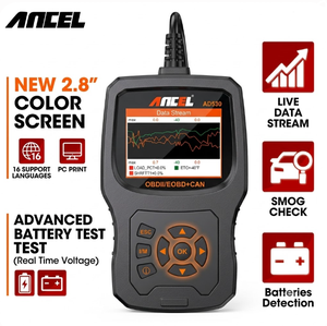 Escáner OBDII ANCEL AD530, Herramienta de Diagnóstico Automotriz, Lee y Borra Códigos de Motor con Gráficos de Datos en Tiempo Real, Actualizaciones Gratuitas de por Vida - Product Image 1