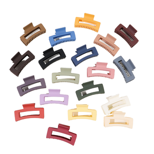Grandes pinces à cheveux en plastique mat élégantes, lot de 8, 10,5 cm, pour femmes - Product Image 1