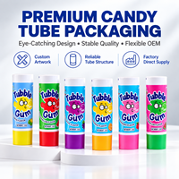 Tubes d'emballage multicouches en aluminium et plastique imprimés sur mesure avec bouchon à vis, contenants rechargeables pour confiture, miel et chewing-gum