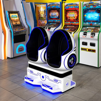 Simulateur de parc d'attractions VR Équipement de cinéma immersif de réalité virtuelle de chaise de luxe d'oeufs de VR à vendre