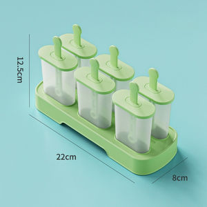 Moule à glace en plastique de qualité alimentaire pour la fabrication de glaces maison, avec support inférieur et bâtonnets - Product Image 6