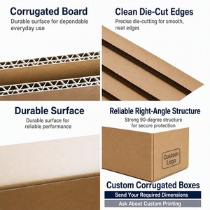 Cajas de Cartón Corrugado con Logotipo Personalizado, Cajas de Envío Impresas, Embalaje de Tamaño Personalizado para Envíos de Marca - Product Image 5