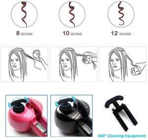 De cabello rizar varita profesional rizadores de pelo que labra la herramienta para mujer sin pelo automático varita/ - Product Image 5