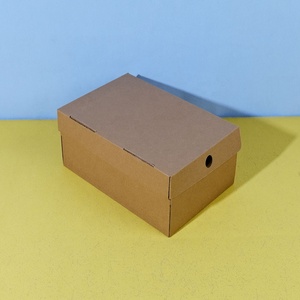 Hộp in ấn OEM tùy chỉnh giá rẻ đồng bằng chất lượng cao Sneakers giày có thể gập lại sóng Hội Đồng Quản trị giấy Bao bì hộp - Product Image 3