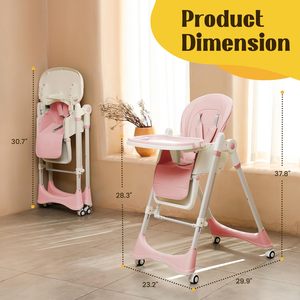 Silla Alta Mecedora para Bebés con Diseño Chino, Plegable, de Plástico, para Uso en Interiores y Exteriores, en Cocina, Dormitorio, Hotel, Escuela, Parque - Product Image 5