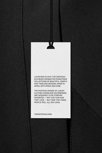A simple and versatile new thickened beige card-style clothing hang <b>tag</b>, a disposable tamper-evident clothing label hang <b>tag</b> - Product Image 4
