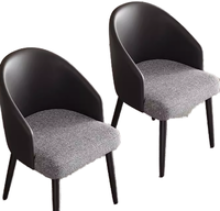Fauteuil moderne de luxe léger haut de gamme, design tendance, avec dossier et structure en fer, mobilier de restaurant