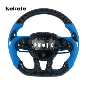 Volante de Fibra de Carbono Personalizado para Dodge, Accesorios para Dodge Charger Challenger Hellcat SRT <span class=keywords><strong>RT</strong></span> 392 Scat Pack - Product Image 1
