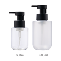 Nuevo Diseño de Botella de Espuma para Mascotas con Forma de Cilindro, Botella de Plástico para Cuidado Personal, Botella Cosmética con Fondo Redondo, 300ml 500ml