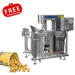 Máquina de fabricación de <span class=keywords><strong>palomitas</strong></span> de maíz en forma de bola redonda, surtidor de Gas propano, aceite caliente, seta, totalmente automática, ion de lote - Product Image 6