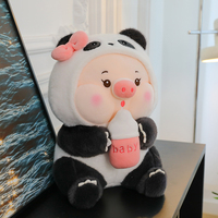 CPC Yanxiannv personalizado suave peluche Panda peluche animal de juguete que hace Panda se transforma en leche té cerdo