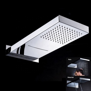 YIDA Hotel de lujo Brass Rainfall Spray Shower System Metallic Thermo Control Pressure Boost Grifos de <span class=keywords><strong>ducha</strong></span> de baño - Product Image 2