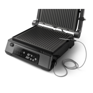 Điện trong nhà nướng, thép không gỉ Panini nướng Báo Chí bánh <span class=keywords><strong>Sandwich</strong></span> <span class=keywords><strong>Maker</strong></span> với kỹ thuật số màn hình cảm ứng, có thể tháo rời tấm, không khói - Product Image 3