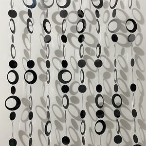 Cortinas Colgantes Circulares de PVC Plateadas de 1m de Largo para Interiores, Decoración de Boda con Lentejuelas Láser de Alta Calidad - Product Image 3