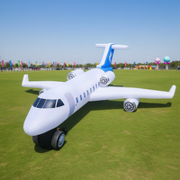 Modèle de simulation d'avion gonflable, dirigeable, avion de ligne, flottant en extérieur, personnalisé, en PVC, pour l'école, aérospatiale, imprimé UV